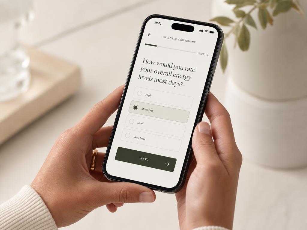 Taking the bioniq assessment on a phone